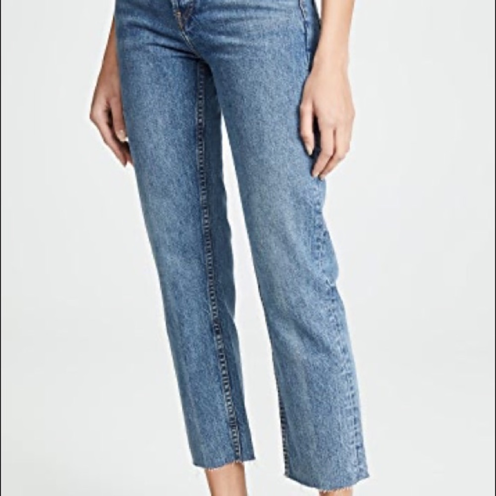 Re/Done Stovepipe Jeans in lightwash
